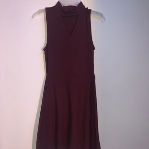 Basic Everyday Burgundy Dress
